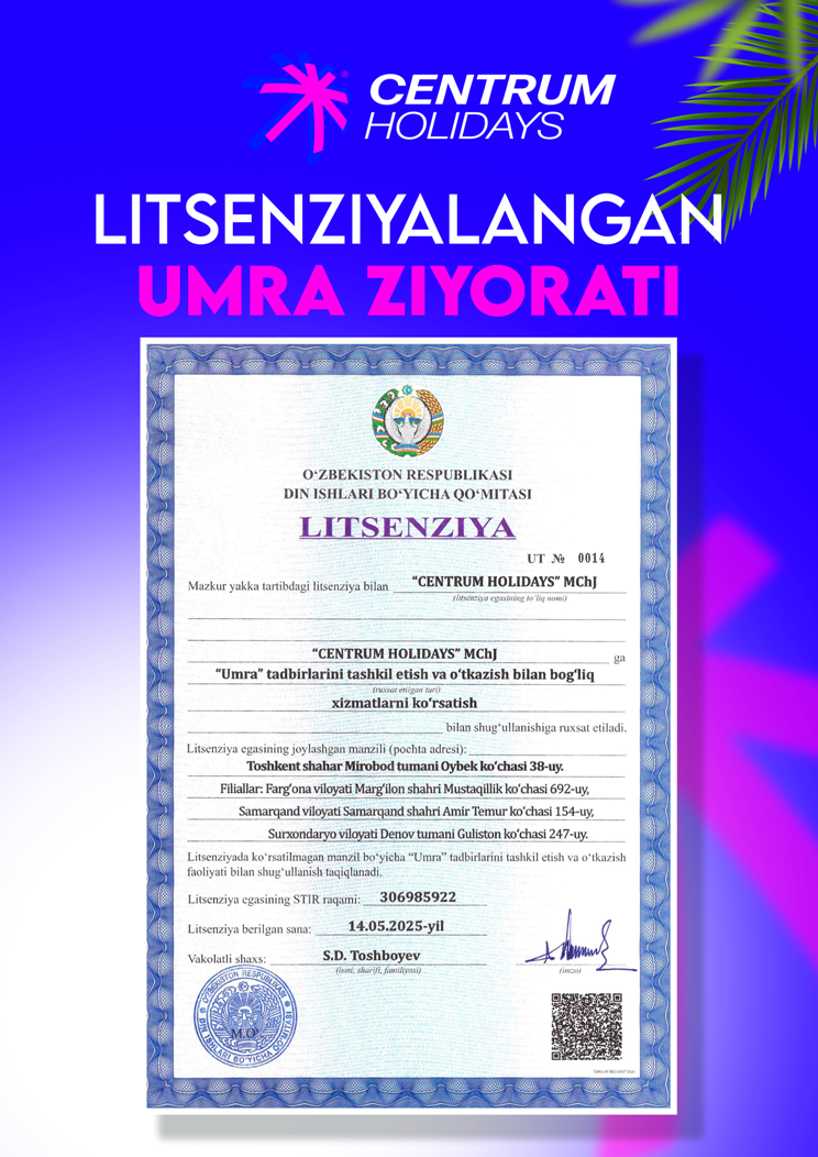 Umra Jizzax Umra Ziyorati Narxi 2026 2026 Umra Sertifikati Bor
